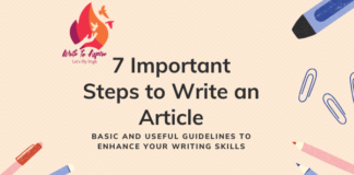 7 important steps to write an article