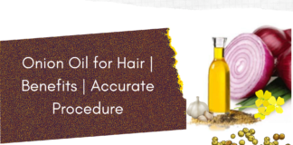 Onion oil for hair growth