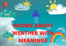 weather idioms-write to aspire