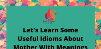 idioms about mother-write to aspire